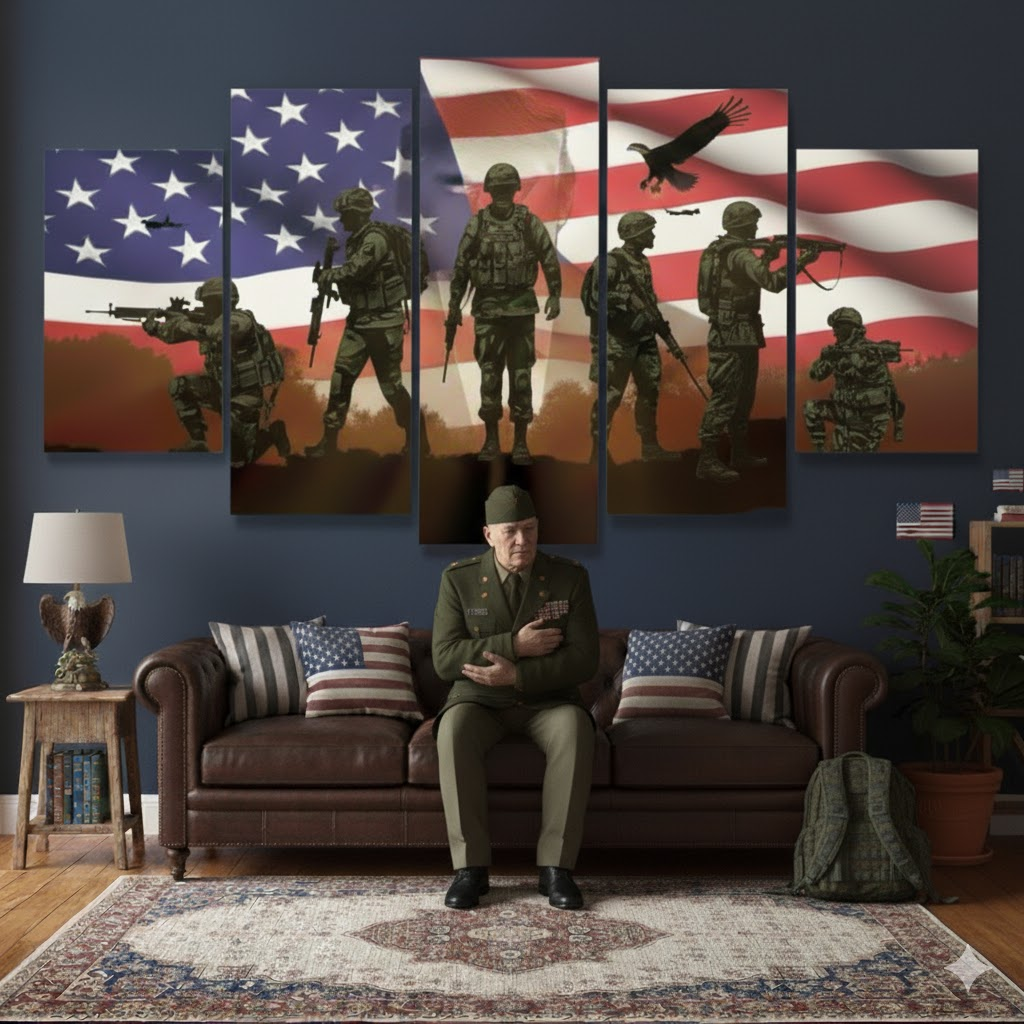 5 Panel American Remembering War