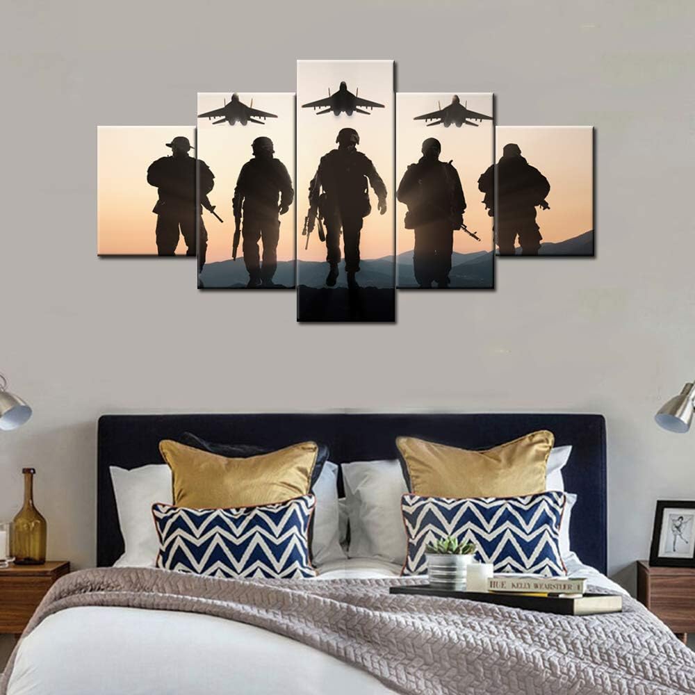 5 Panel US Fighter Jet